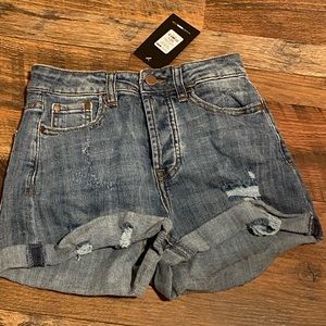 Denim shorts